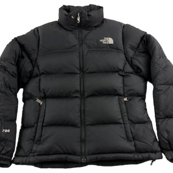 The North Face 700 Goose Down Puffer Jacket Women’s M Black Packable Warm Coat - Picture 1 of 6